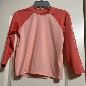 Columbia Girls Sandy Shores™ Long Sleeve Shirt Pink and Salmon color. Size: XS